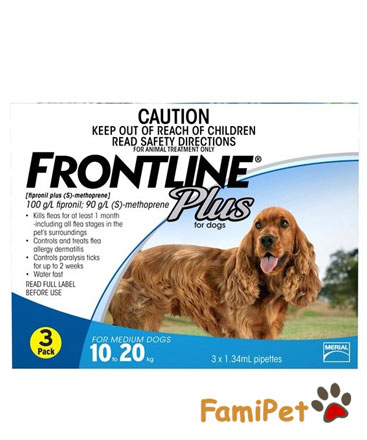 Nhỏ Gáy Trị Ve Rận Cho Chó Frontline Plus - (1 tuýp)