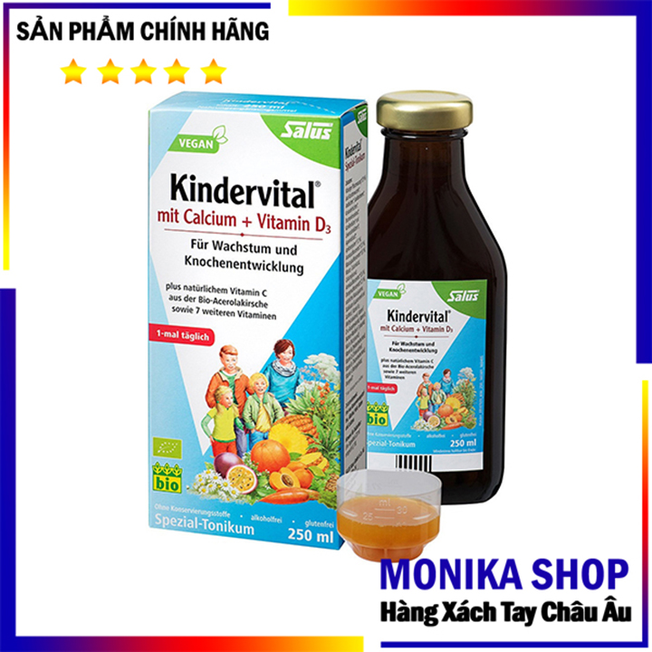 Siro tăng chiều cao Kindervital hàng Đức 250ml