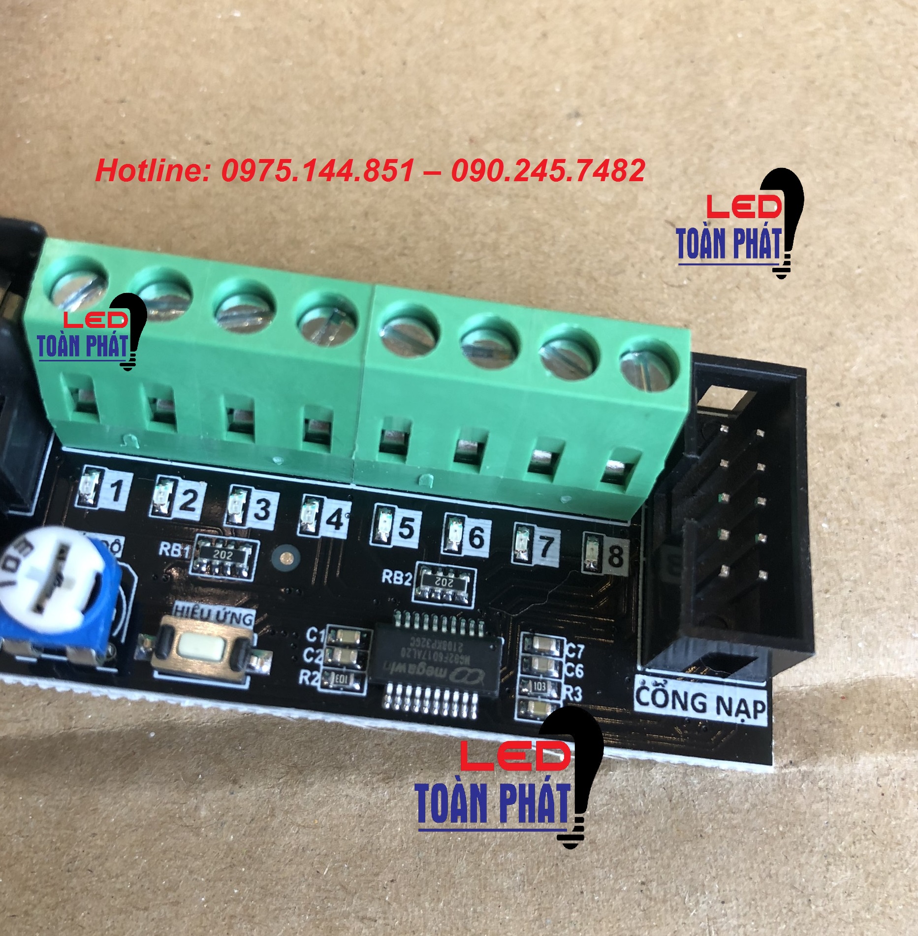 Mạch led vẫy 5V- 12V LEDONE 8 Cổng 6A