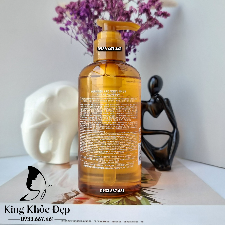 [HCM]Dầu Gội Nature Republic Argan Essential Deep Care Shampoo