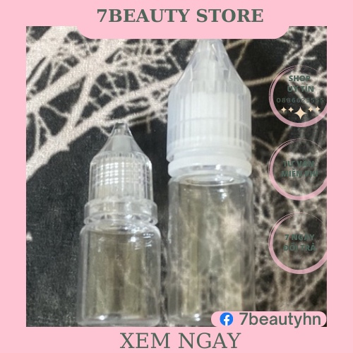 Lọ nhựa 10ml chiết mực xăm