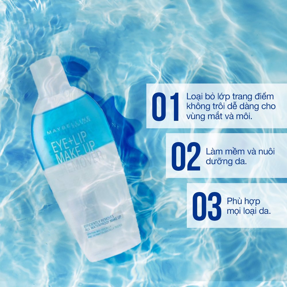 Tẩy trang mắt môi Maybelline Eye & Lip Make Up Remover