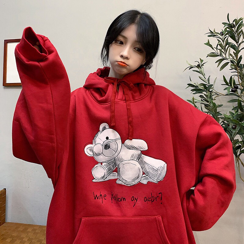 ÁO HOODIE GẤU WHe SIÊU CUTE