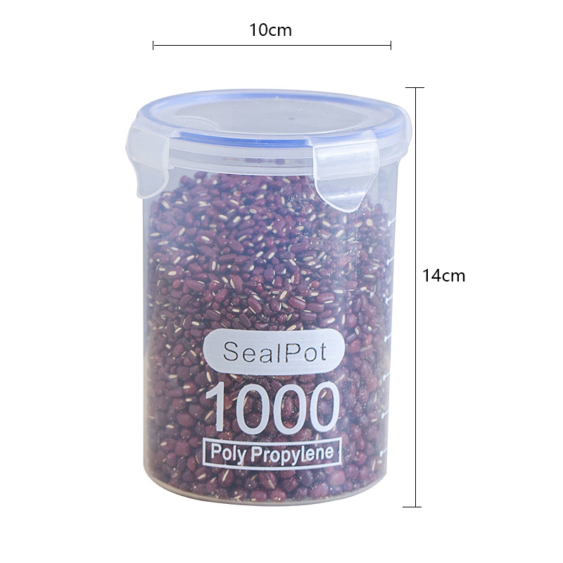 Q Hộp đựng thực phẩm gia vị tủ lạnh nhà bếp bằng nhựa kín trong suốt sức chứa lớn 600-1500ml Y