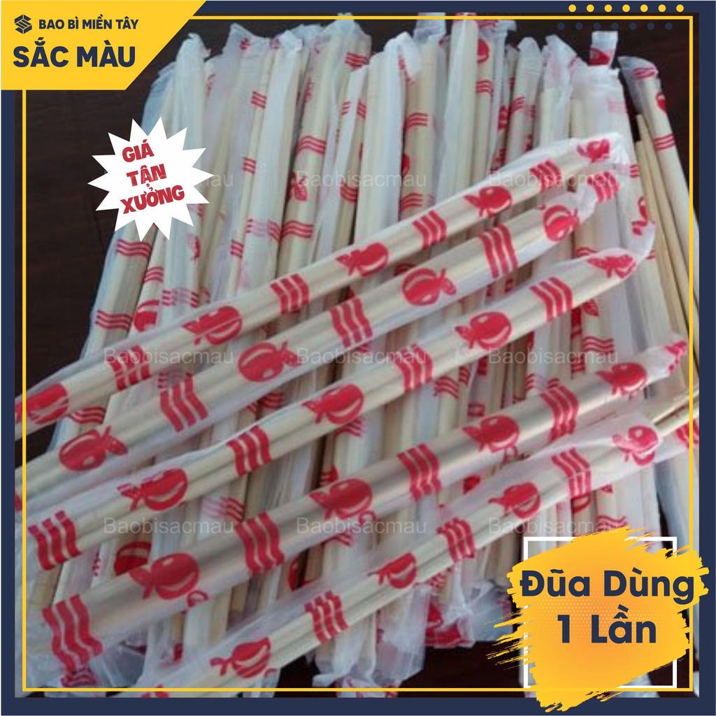 Combo 5 bịch đũa tre dùng 1 lần tiện lợi ( 1 bịch khoảng 30 đôi)