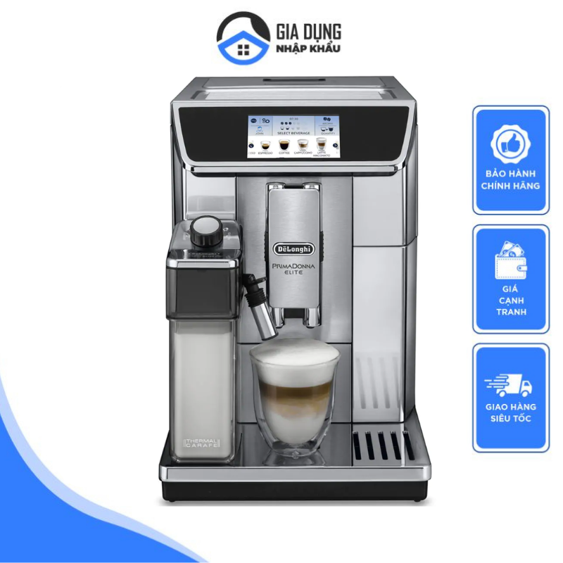 Delonghi primadonna elite experience ecam 650.85.ms fully automatic coffee machine, made in eu, 12 months warranty