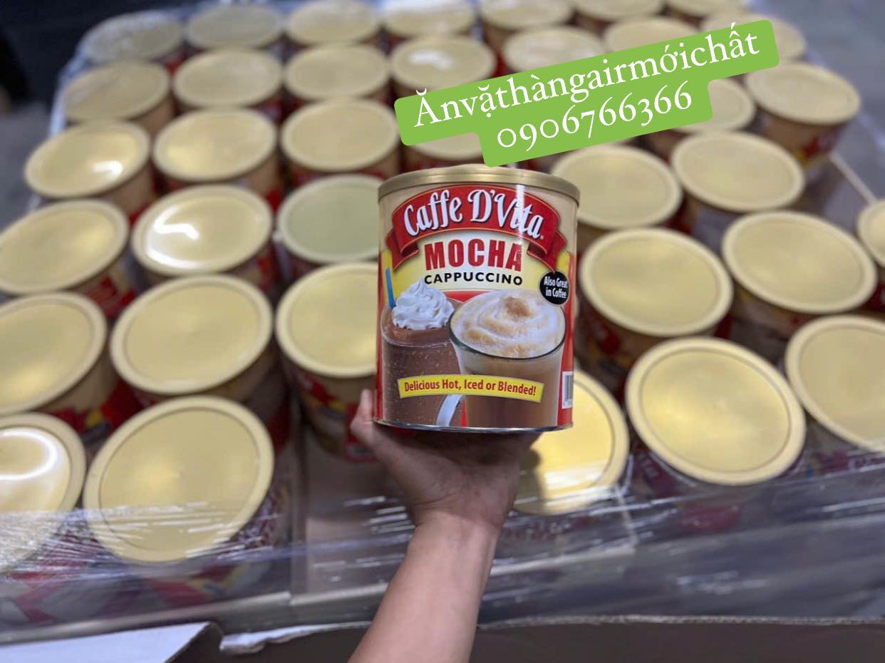 [DATE ĐẸP 06/2027]Cà Phê Hòa Tan Caffe D'vita Mocha Cappuccino Hộp 1.8 Kg