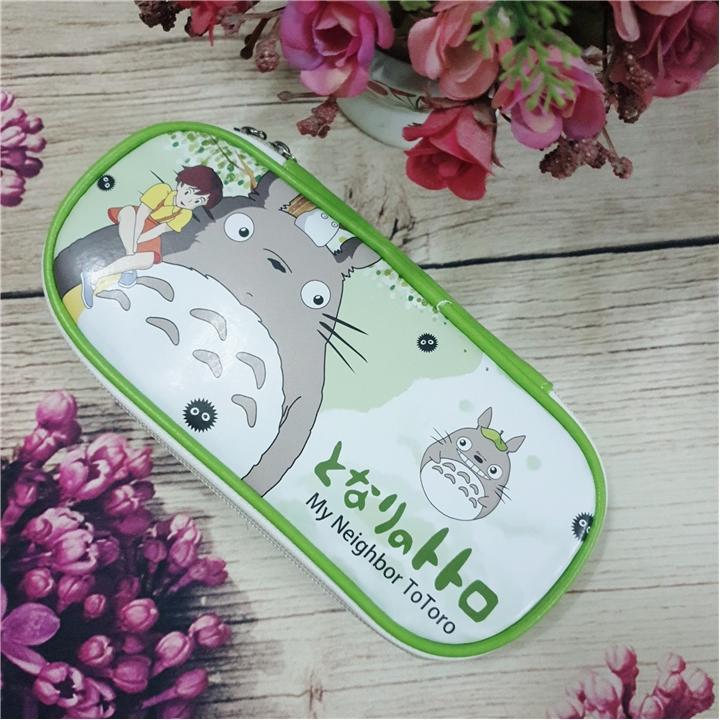 Hộp bút da PU hình Totoro và Mario