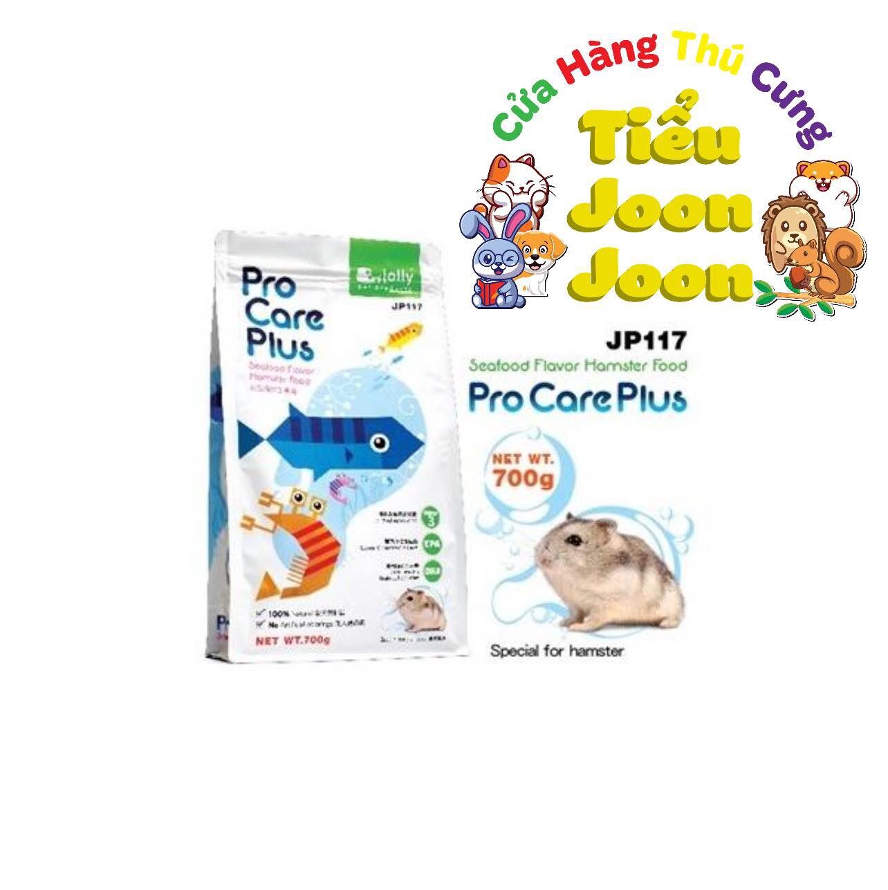 Thức  ăn trộn Hamster Hải Sản ProCare Plus Jolly 𝟕𝟎𝟎𝐠𝐫 🐹