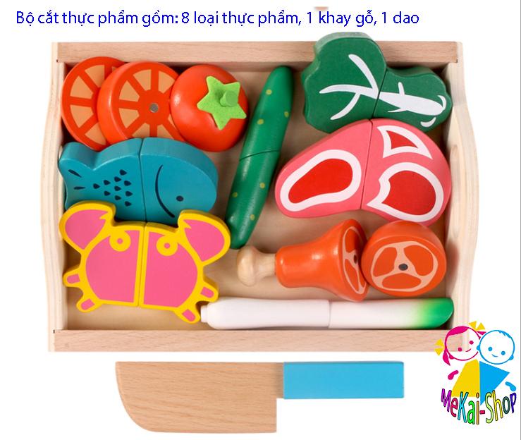 Đồ chơi Cắt hoa quả bằng gỗ