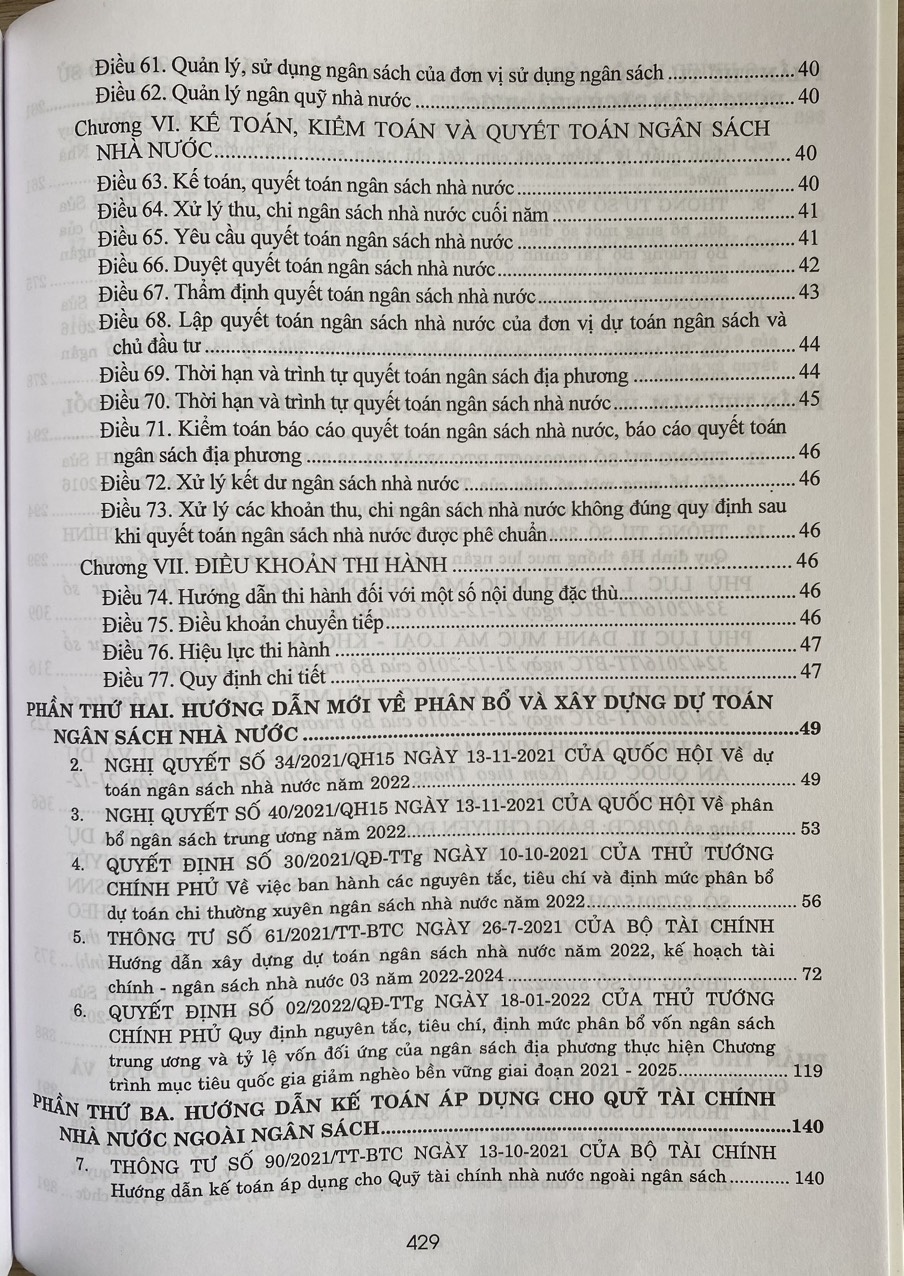 Hệ Thống Mục Lục Ngân Sách Nhà Nước ( Sửa đổi, bổ sung )