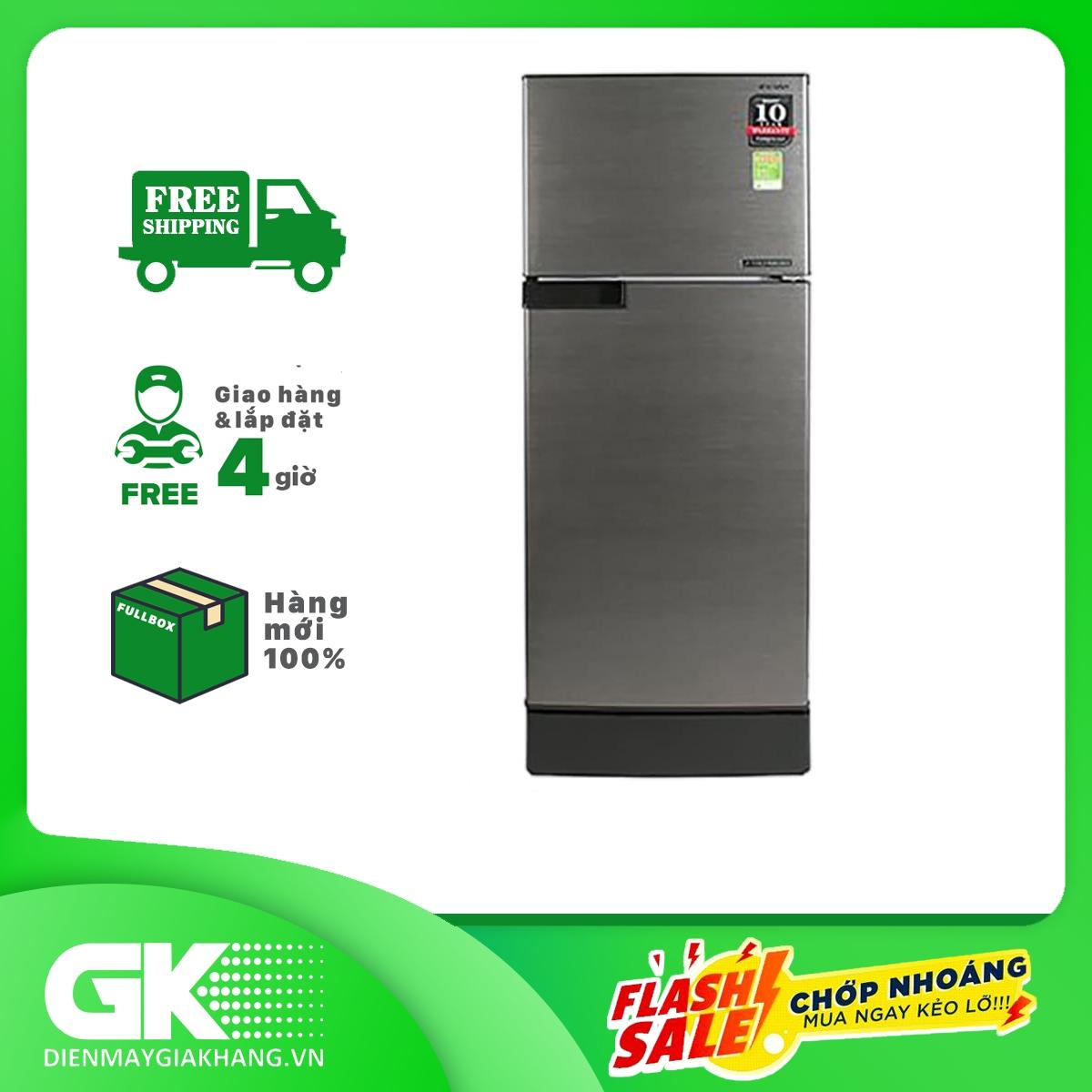 Tủ lạnh Sharp Inverter 165 lít SJ-X176E-DSS,công nghệ J-Tech Inverter...