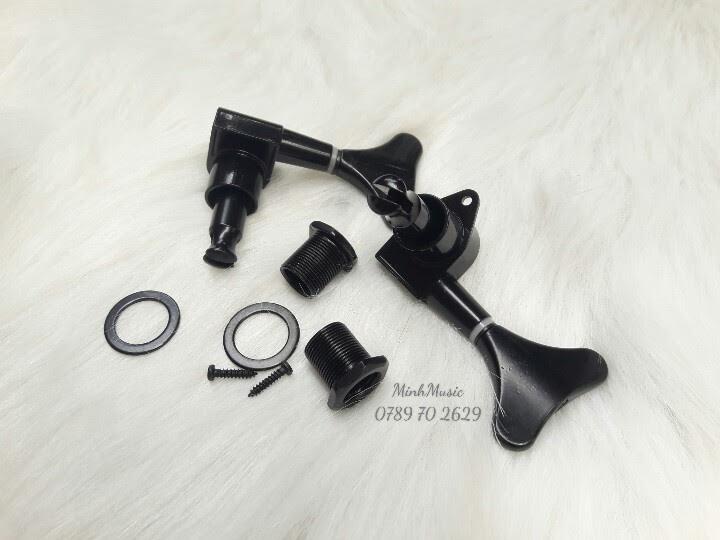 1 Khóa đàn guitar bass màu đen đuôi cá MMS hình thật