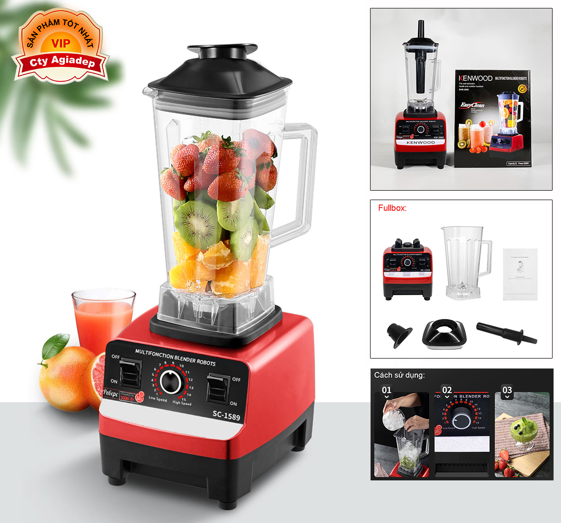 Máy xay sinh tố công nghiệp Châu Âu Kenwood Bền xịn Siêu mạnh mẽ