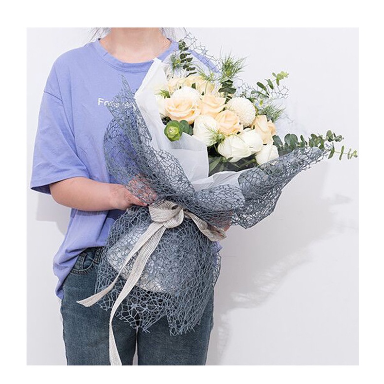 Lưới nhện gói hoa - cuộn lưới cứng gói hoa trang trí
