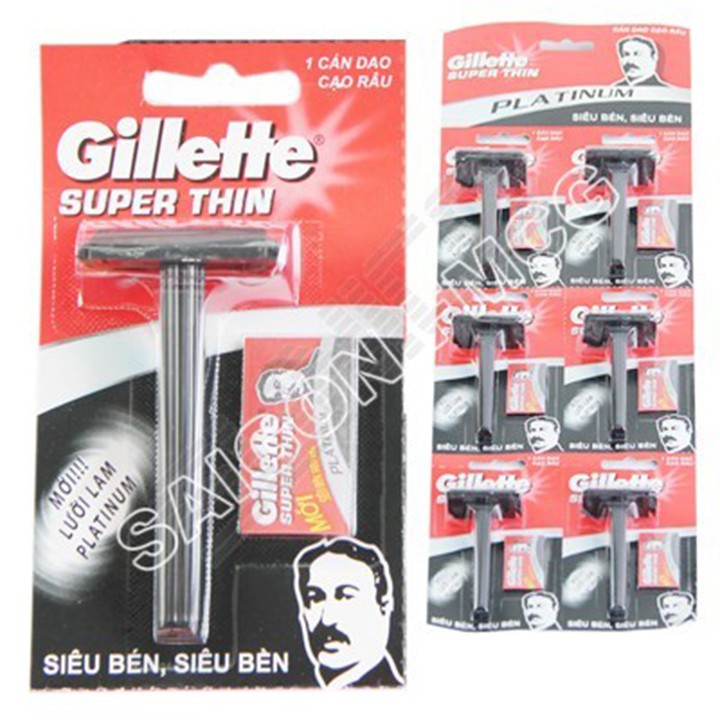 Combo 6 bàn cạo râu Gillete + Tặng kèm lưỡi cạo