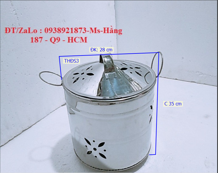 Thùng đốt tiền vàng mã bằng inox cao cấp - thđs3
