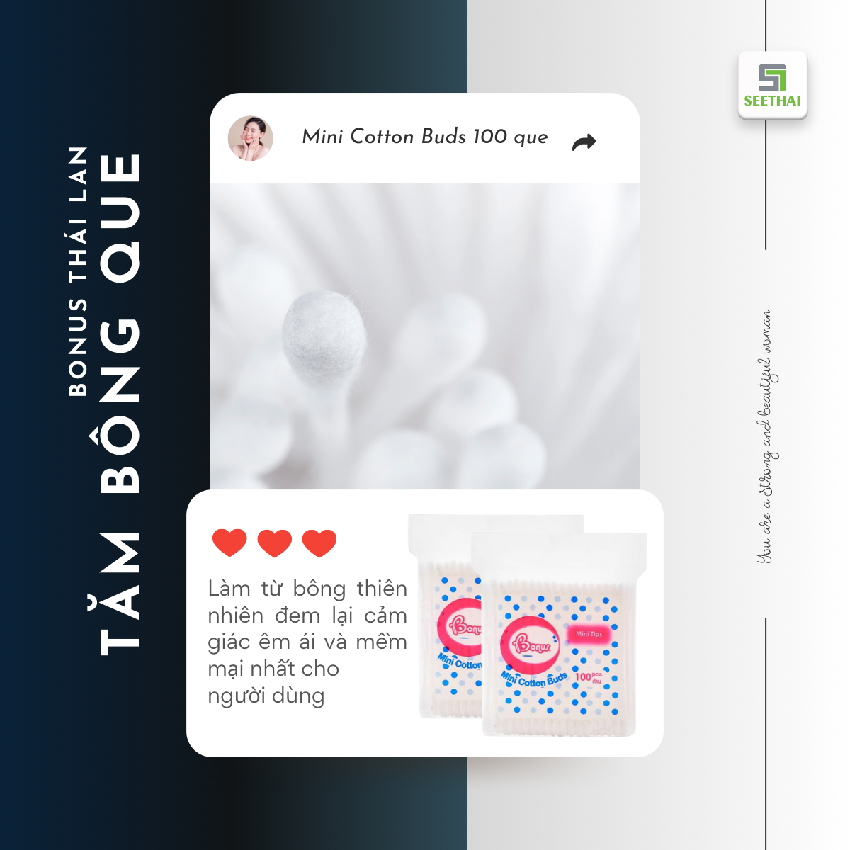 Tăm bông BONUS Thái Lan