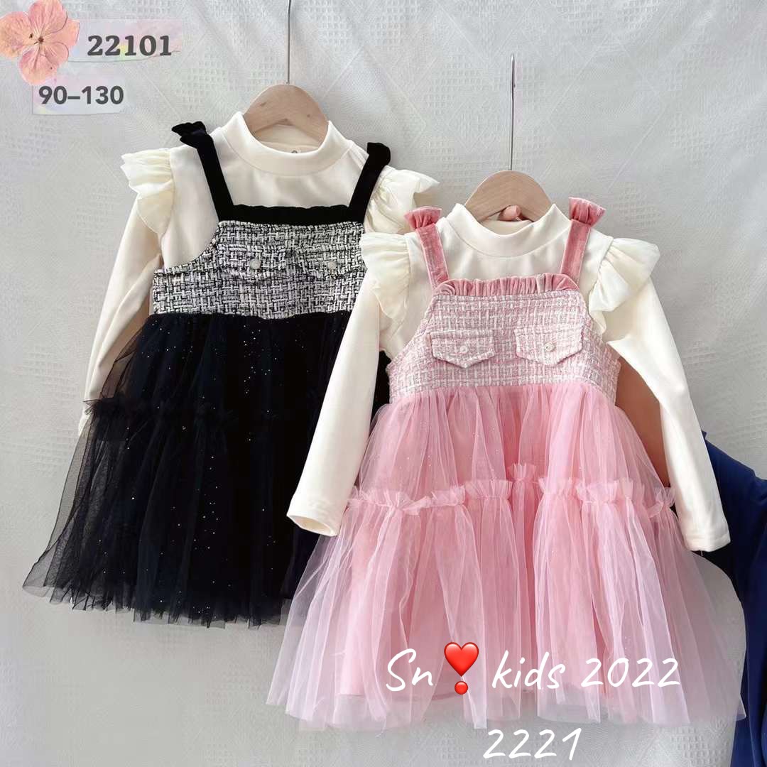 Váy bé gái, sét váy dạ phối ren 10-30kg