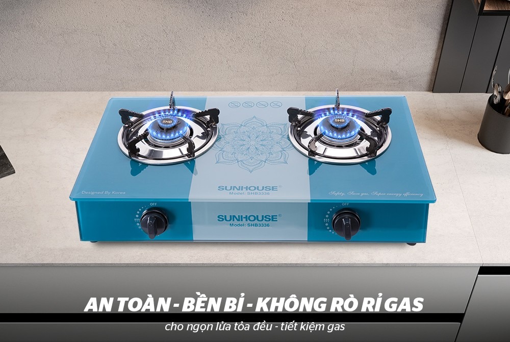 Bếp gas dương kính Sunhouse SHB3336