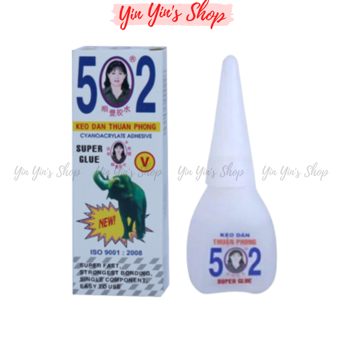 Combo 3 Chai Keo Dán 502 Con Voi Siêu Dính Đa Năng