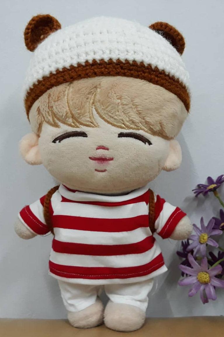 Mũ gấu + ba lô đi học Outfit doll kpop