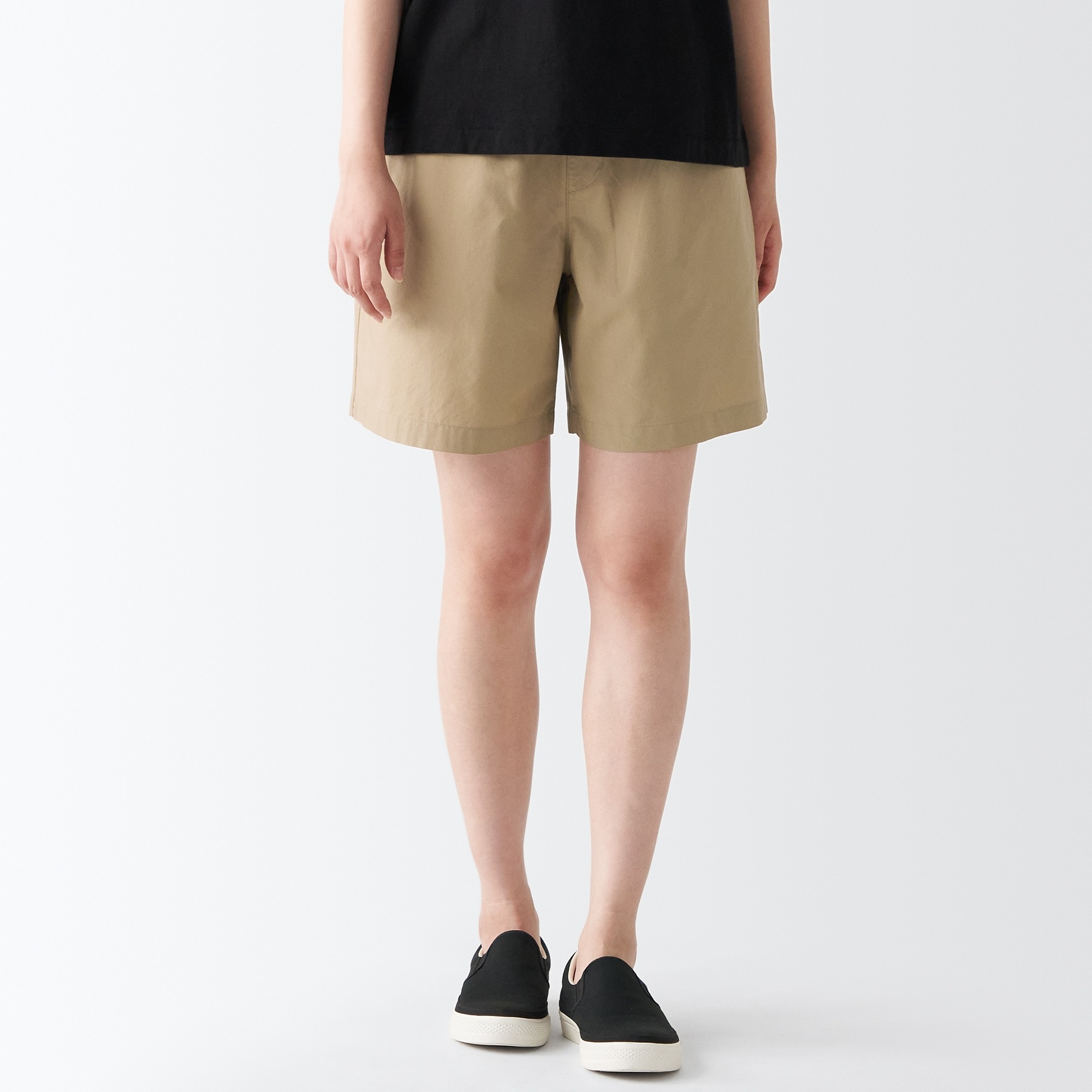 MUJI Quần Short Vải Broadcloth Washed