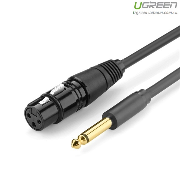 Cáp chuyển đổi từ 6.5mm sang av cannon âm dài 5m ugreen ug-20721 cao cấp