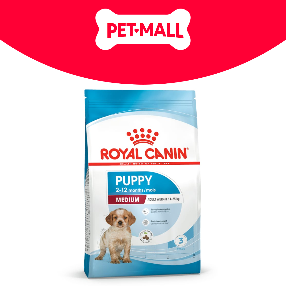 4KG - Thức ăn chó Royal Canin MEDIUM PUPPY Petmall