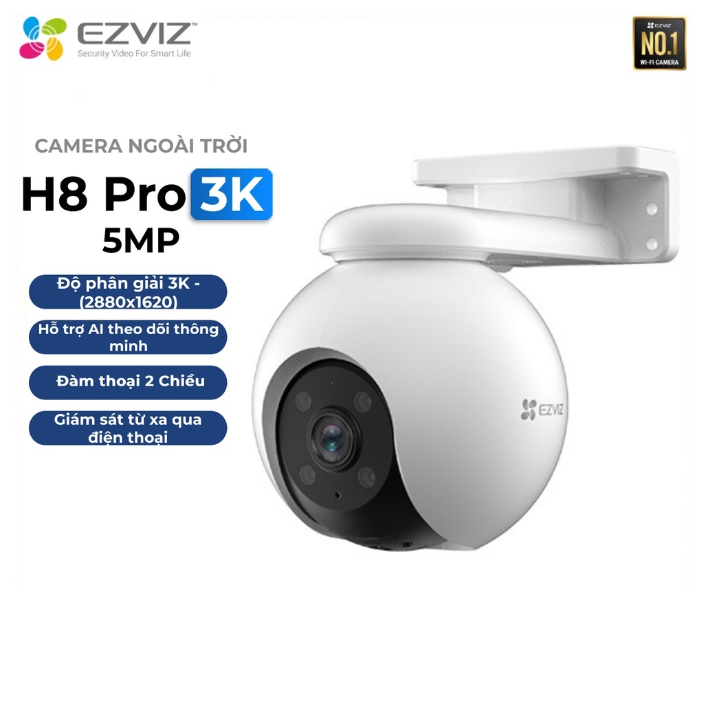 Camera IP Ezviz H8 Pro 2K 3MP Chính Hãng