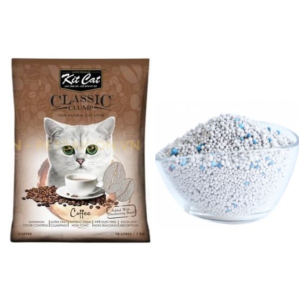 [CHÍNH HÃNG] CÁT VỆ SINH KITCAT ĐẤT SÉT 10L~7KG CHO MÈO