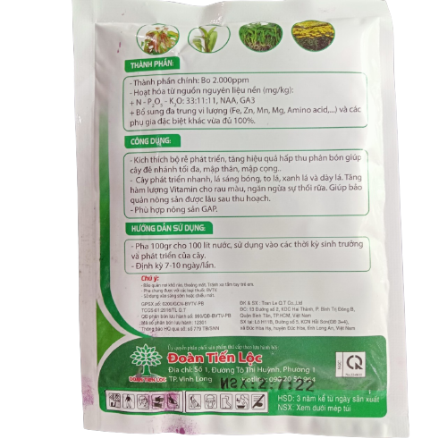 Phân bón npk 33-11-11+TE Plus gói 100g