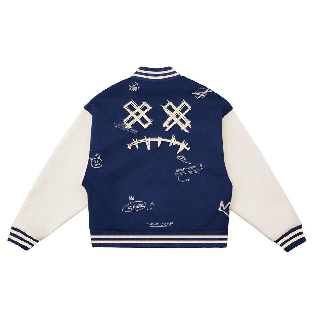 AITHER STUDIO Áo khoác Varsity Jacket Venom Unisex form rộng
