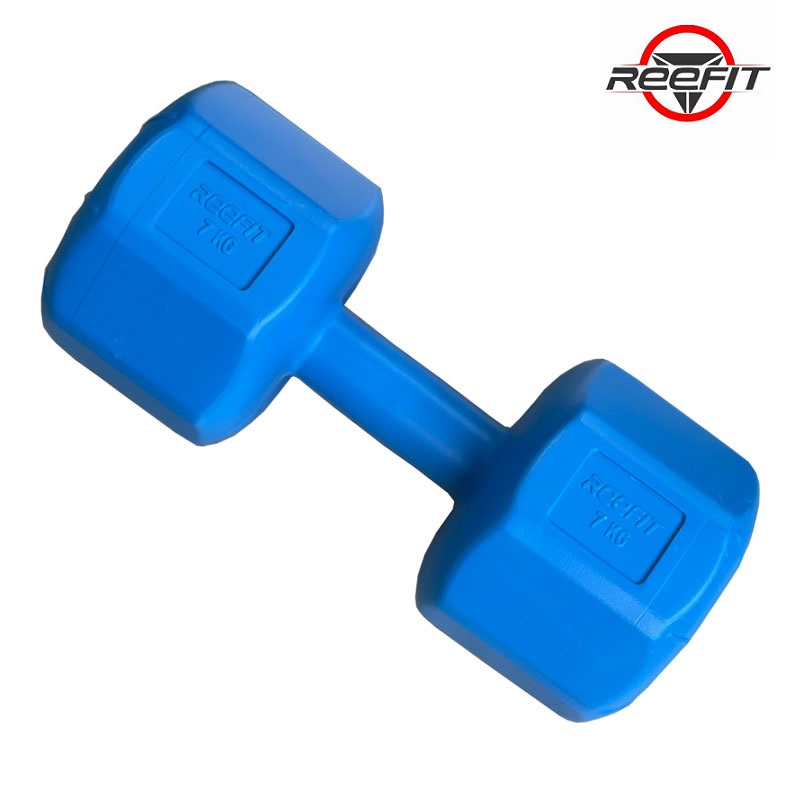 Tạ tay nhựa bát giác Reefit 7kg có ruột