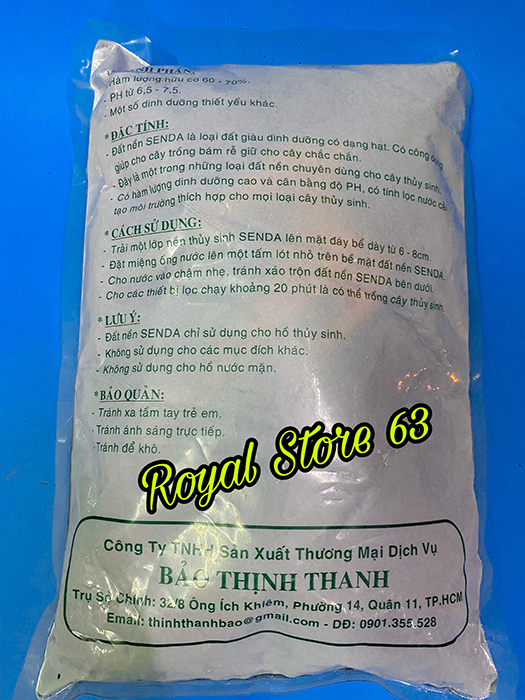 Senda phân nền thủy sinh công nghệ Nhật Bản (phân lẻ túi 2kg)