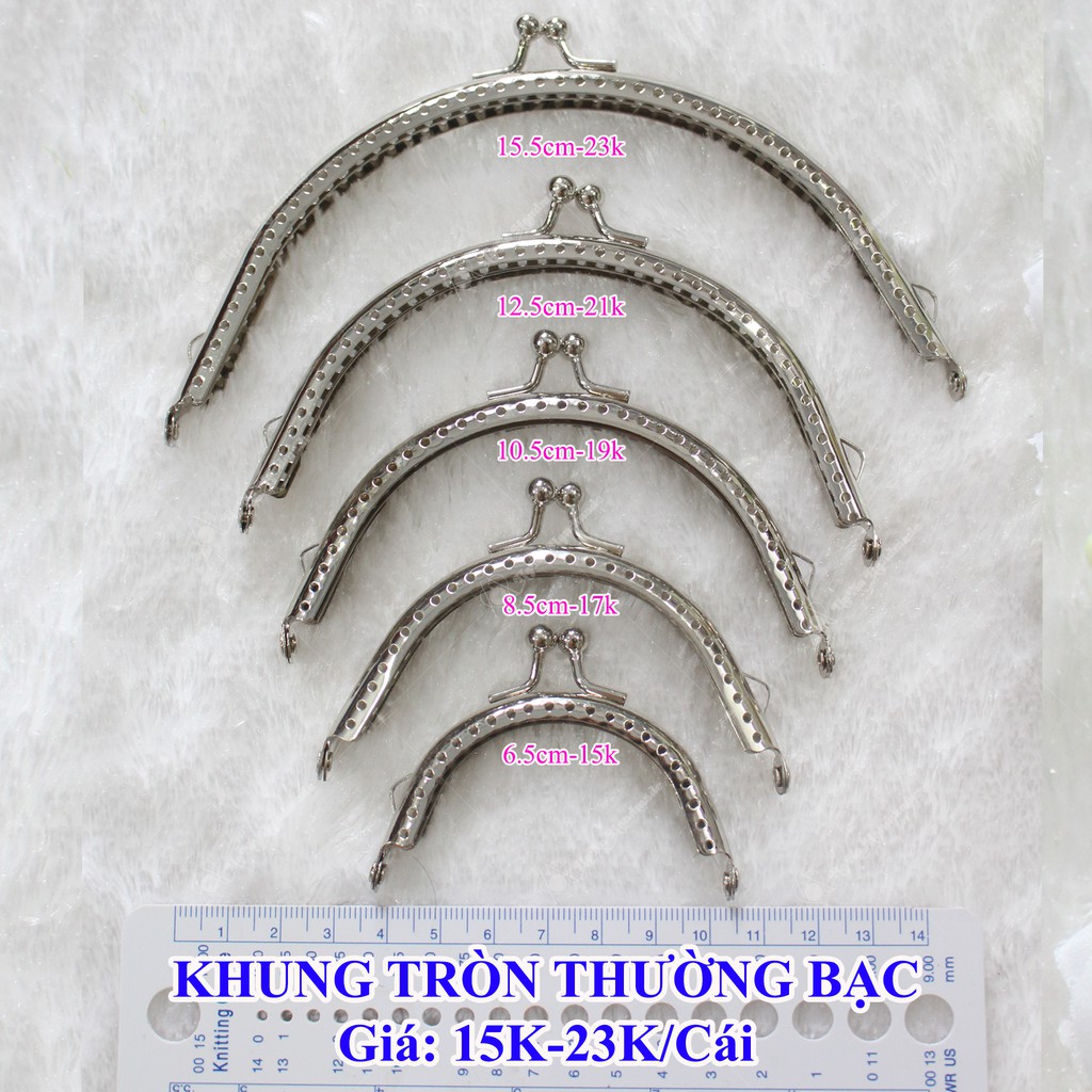 Khung túi xách tròn thường 5 size