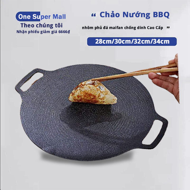 Chảo Đá Nướng Thịt Hàn Quốc, Chảo Gang Nướng Thịt Đa Năng Nướng BBQ ...