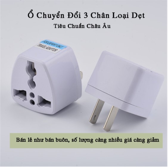 Phích Cắm 3 Chấu Sang 2 Chấu