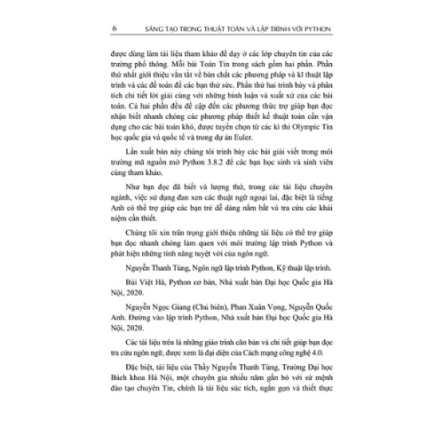 Sách - Sáng Tạo Trong Thuật Toán Và Lập Trình Với Python (OB)