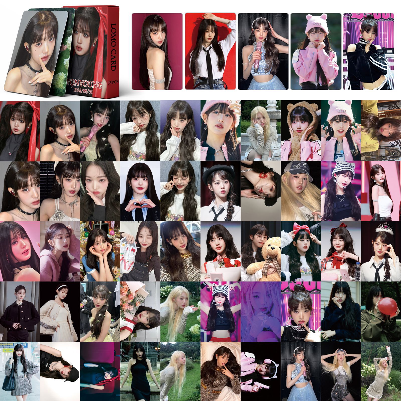 Set 55 lomo card ive - wonyoung cá tính 2023