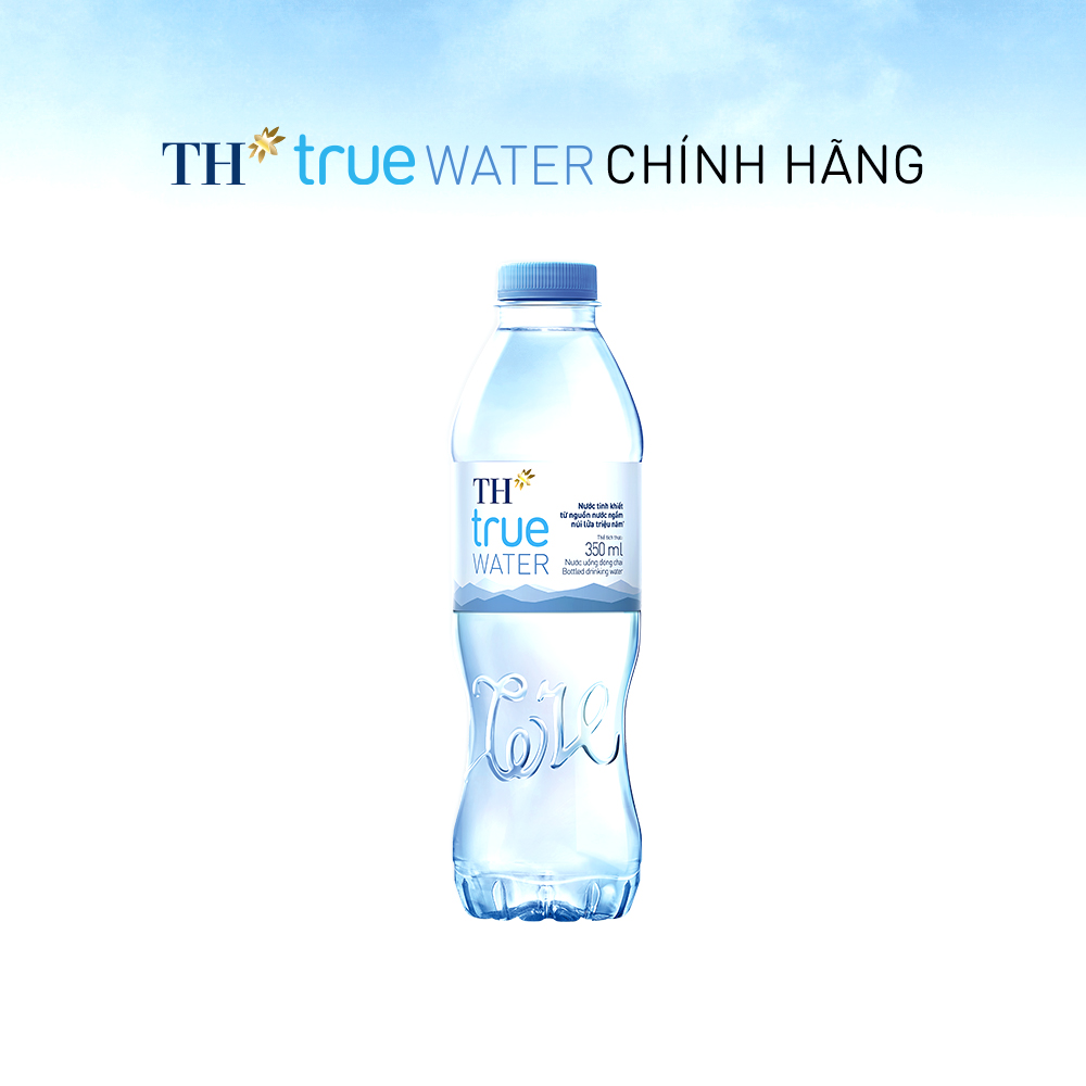 Thùng 24 chai nước tinh khiết TH True Water 350ml (350ml x 24)