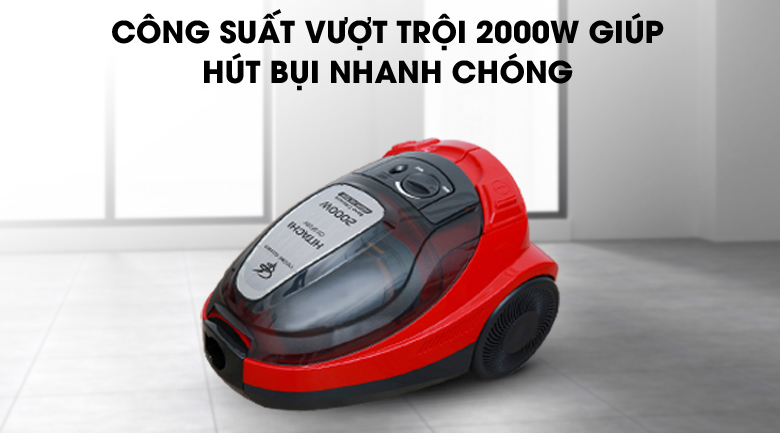 Máy hút bụi Hitachi CV-SF20 màu đỏ - [Hàng chính hãng] [Gian hàng uy tín]