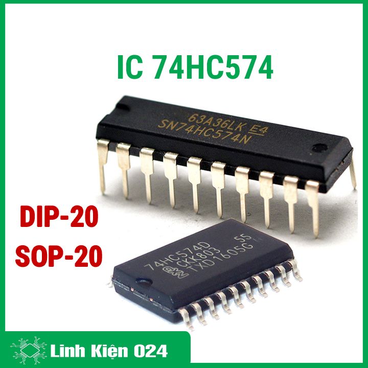 IC 74HC574 SOP20 / DIP20 dải điện áp 2V-6V