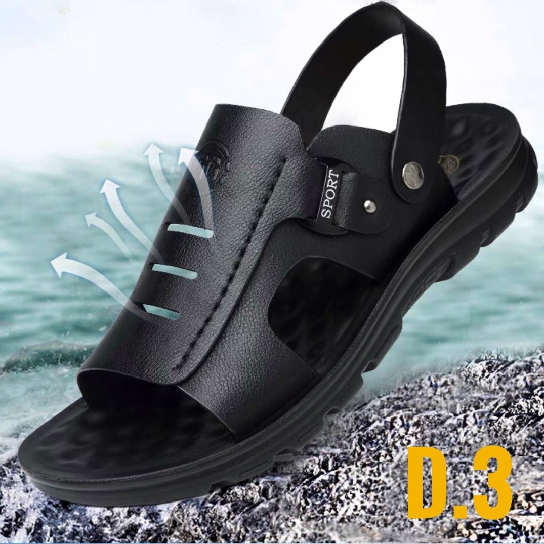 Dép sandal nam da bò cao cấp