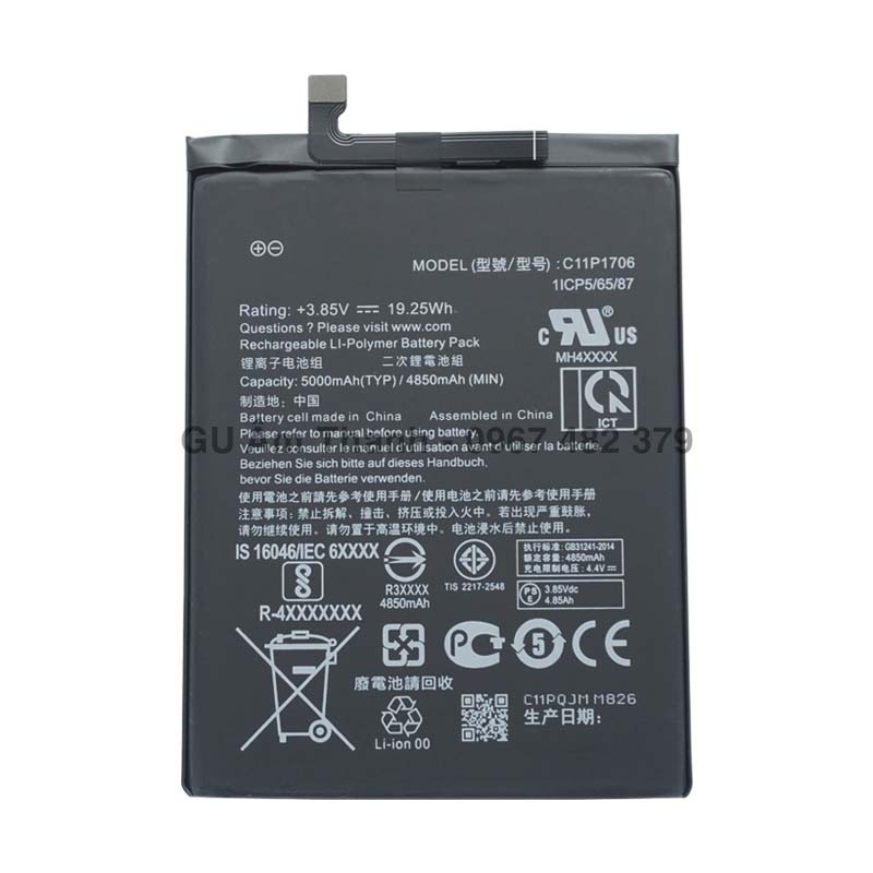 Pin thay thế cho asus zenfone max pro m2 zb631kl x01bda 5000mah zin