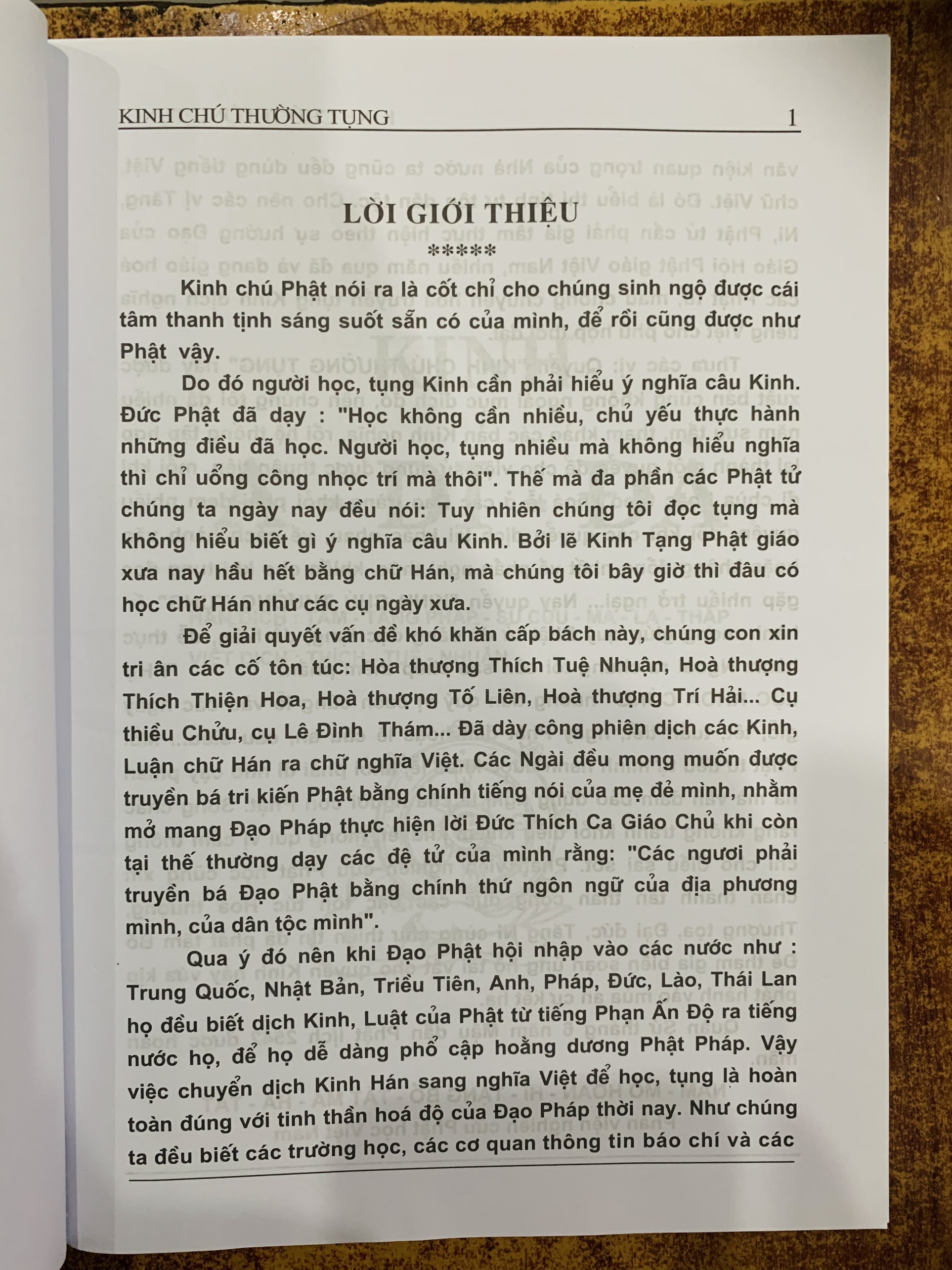 Sách - Kinh chú thường tụng