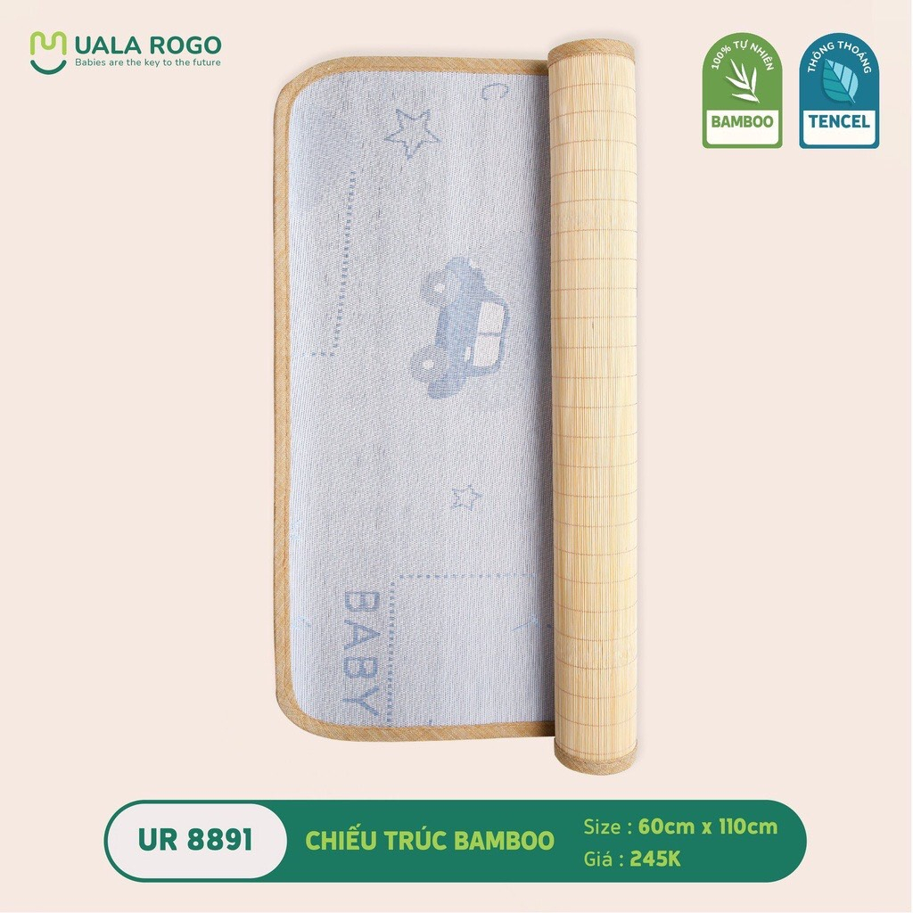 Chiếu trúc bamboo ula rogo cho bé hàng  ( 60x110cm )