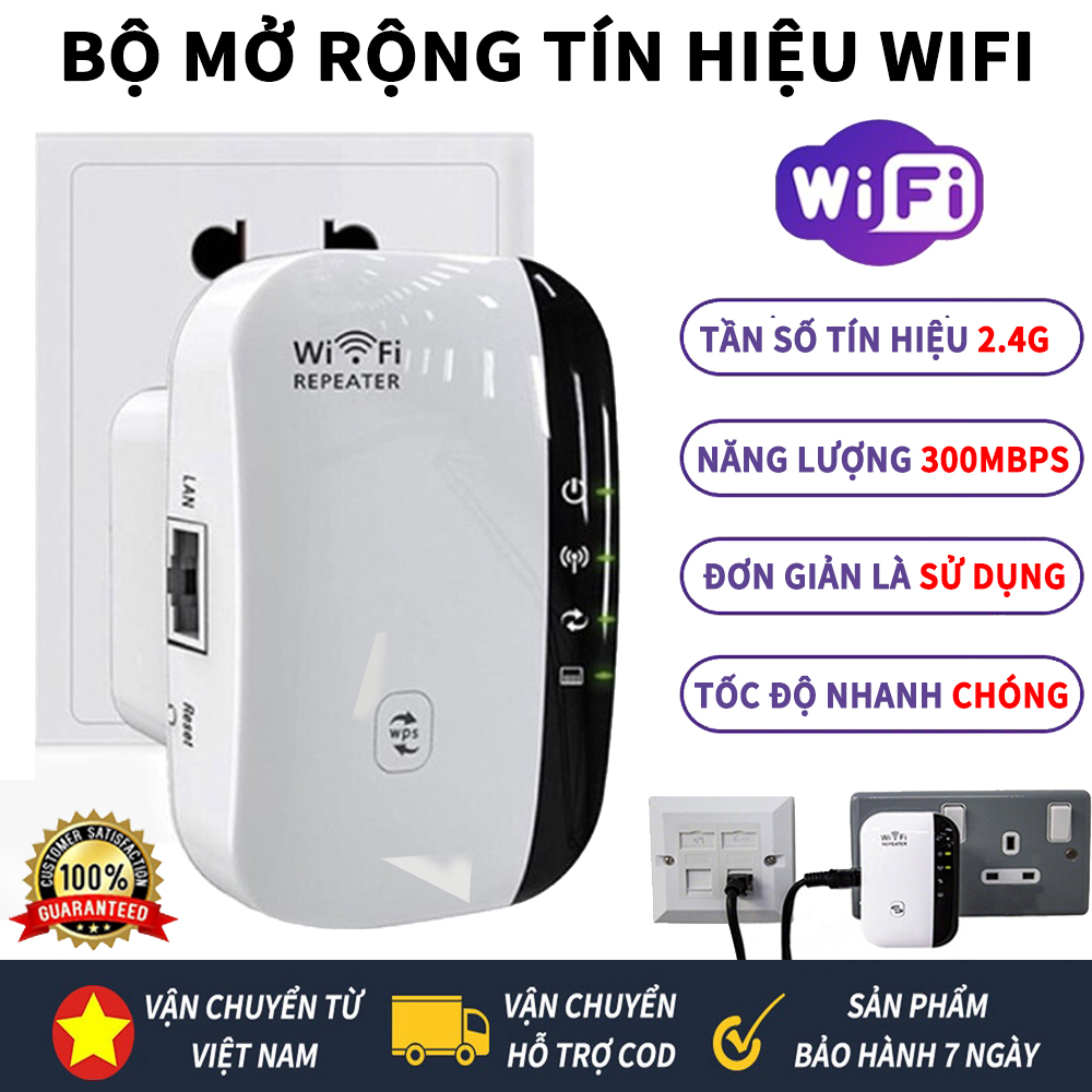 Kích sóng wifi xuyên tường cực mạnh,Kích Sóng Wifi 4 Râu Ăng Ten Phát Xuyên Tường Chuẩn N Tốc Độ 300mbps Màu Trắng Bộ Kích Sóng Wifi Thu Phát Mở Rộng Sóng