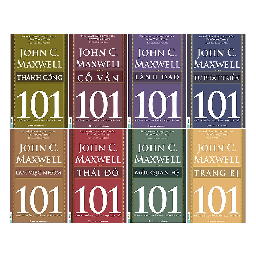 Combo 101 Những Điều Nhà Lãnh Đạo Cần Biết (Trọn Bộ 8 Cuốn) - Tác giả: John C. Maxwell ( lẻ tùy chọn)