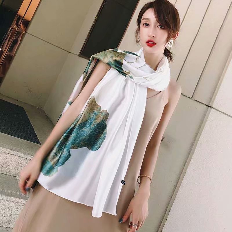 KHĂN LỤA DÀI NHIỀU HỌA TIẾT ĐẸP CAO CẤP 80x180CM - THY THY STORE